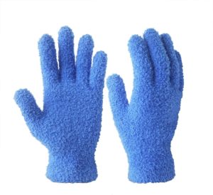 Evridwear Microfiber Dusting Gloves , Dusting Cleaning Glove for Plants, Blinds, Lamps,and Small Hard to Reach Corners
