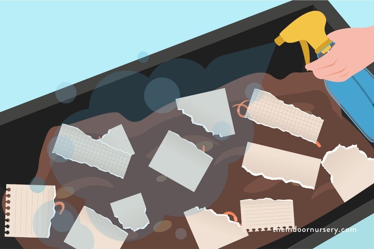 How to make a DIY indoor worm composting bin in 4 steps