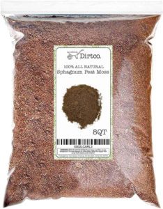 natural sphagnum peat moss