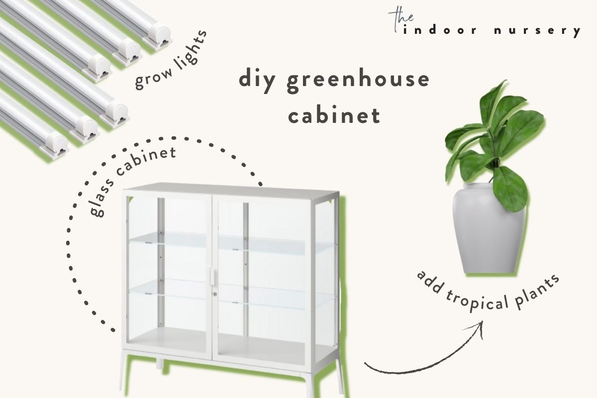 what do you need to DIY an Ikea greenhouse cabinet