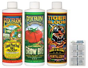 fox farm liquid nutrient fertilizer trio pack