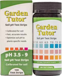 garden tutor soil ph test kit