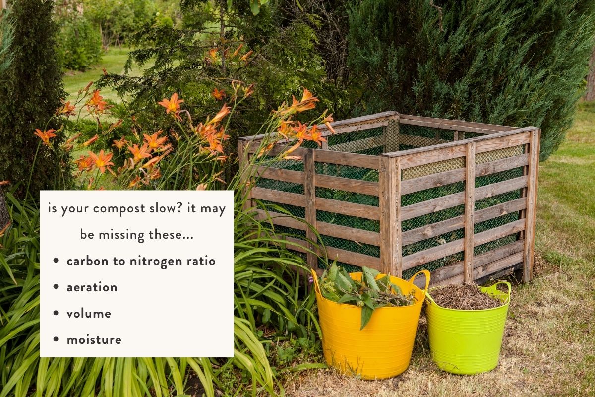 reasons why your compost is slow
