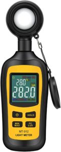 Light Meter Digital Illuminance Meter Handheld Ambient Temperature Measurer