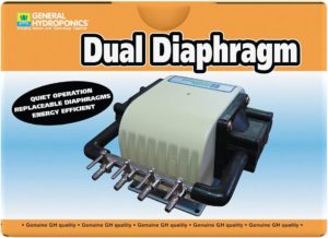 General Hydroponics HGC728040 Dual Diaphragm Air Pump