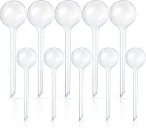 10 Pcs Clear Plant Watering Globes,Plastic Self-Watering Bulbs