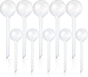 10 Pcs Clear Plant Watering Globes,Plastic Self-Watering Bulbs