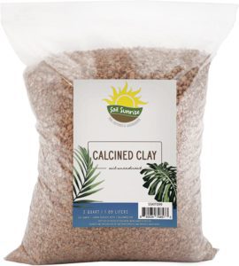 Calcined Clay Soil Amendment (2 Quarts), for Bonsai Tree Potting and Other Plants