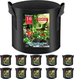 10 Pack Grow Bags 5 Gallon Heavy Duty