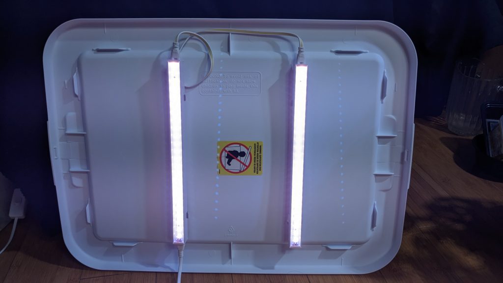 propagation box lid with led lighting